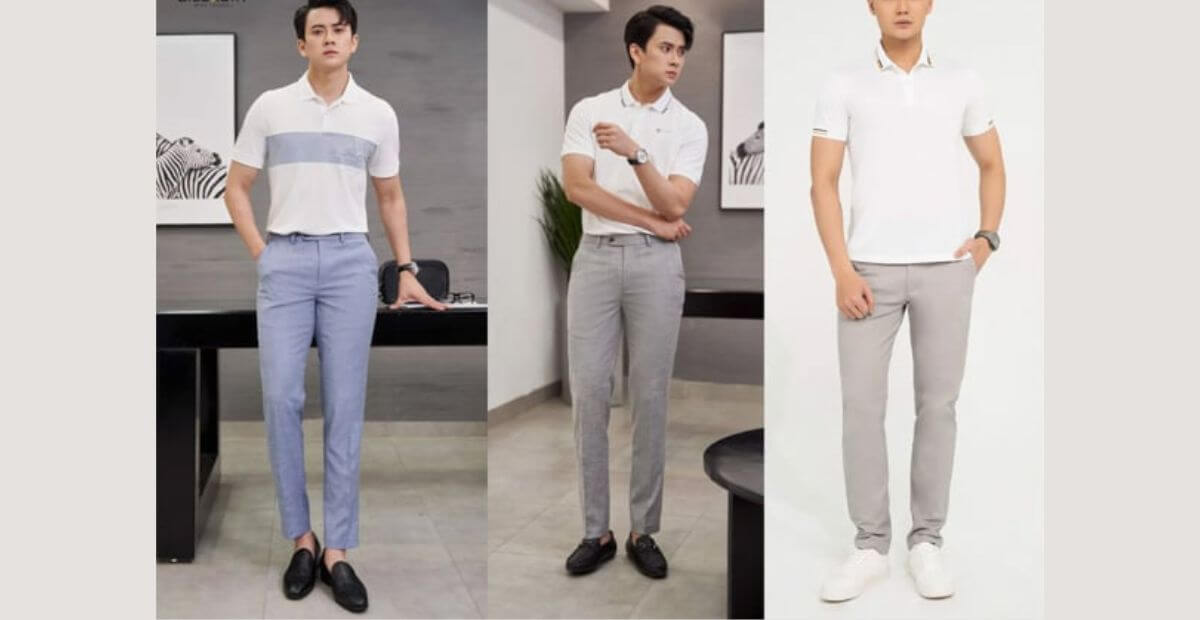 Áo có họa tiết ngang hoặc phối màu block nhẹ