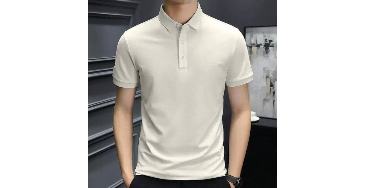 Áo thun trơn cổ tròn hoặc cổ polo
