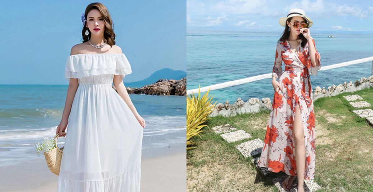 Bỏ túi các kiểu váy lý tưởng khi đi biển cho nàng xinh chụp hình