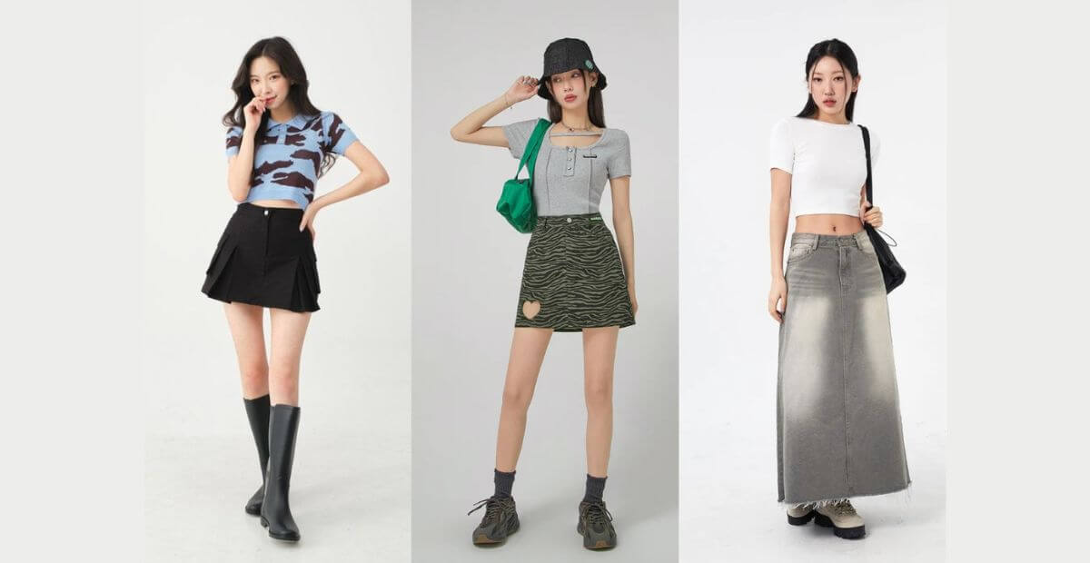 Chân váy chữ A an toàn và tôn dáng