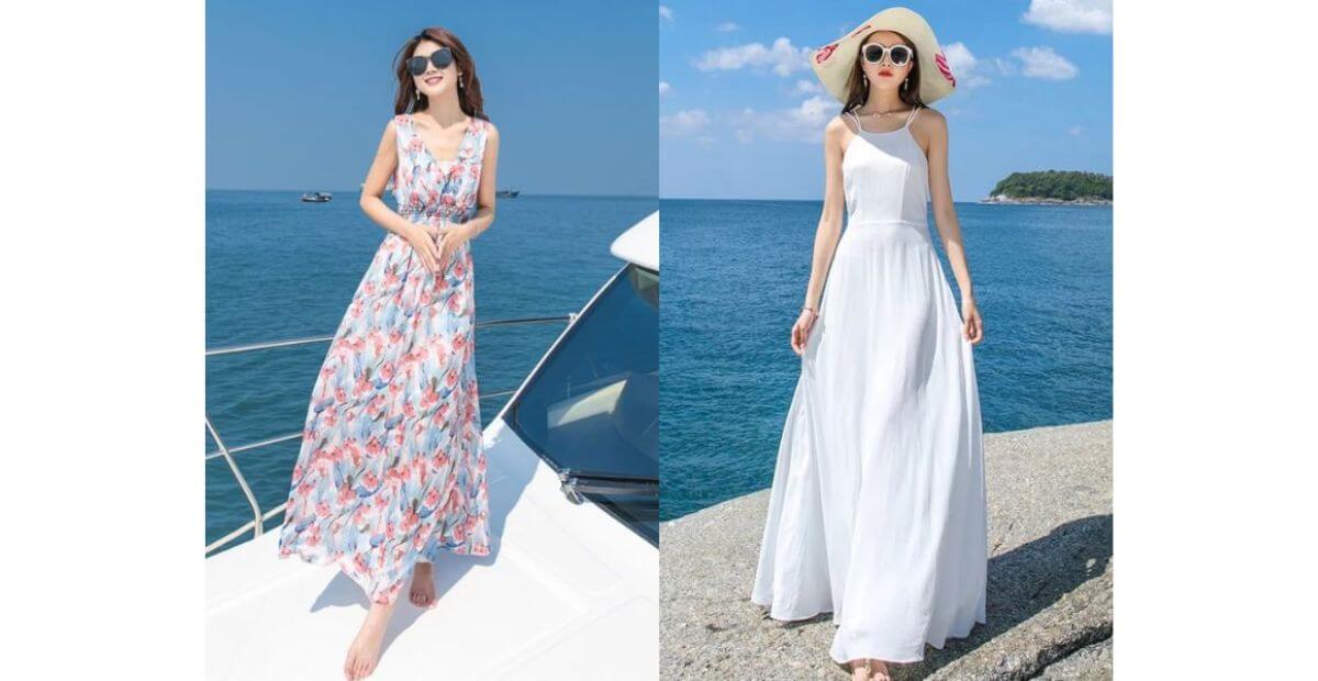 Chọn màu váy khi đi biển rất quan trọng, thu hút ánh nhìn