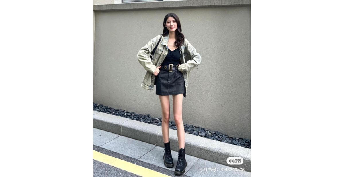 Đầm sweater mix boots cổ thấp