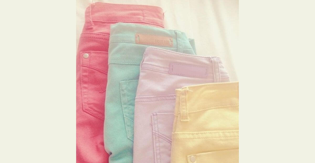 Jean pastel (hồng phấn, xanh mint, tím lilac)