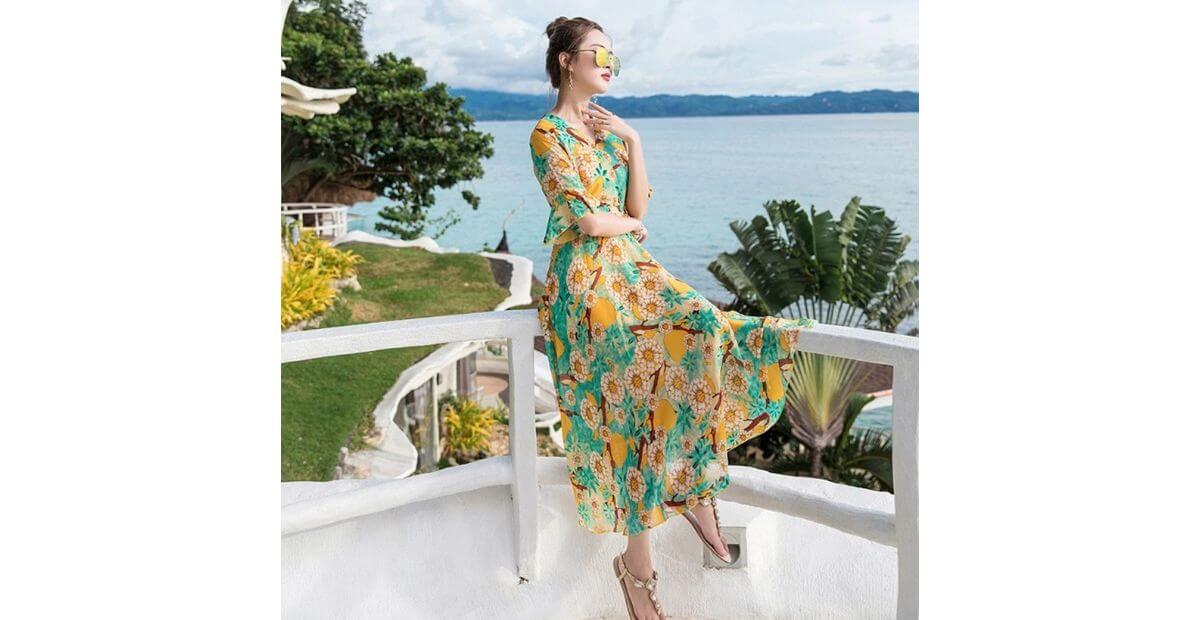 Matching set lụa hoặc cotton phối sẵn tiện lợi