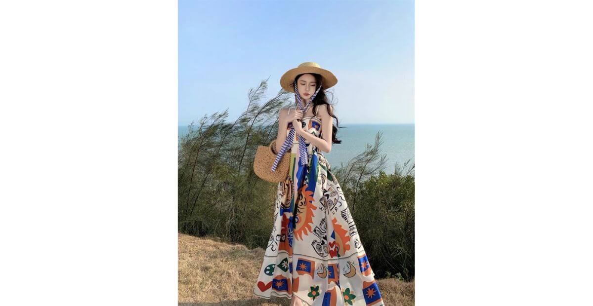 Phong cách boho phối đi biển mặc váy màu gì theo vibe cá nhân