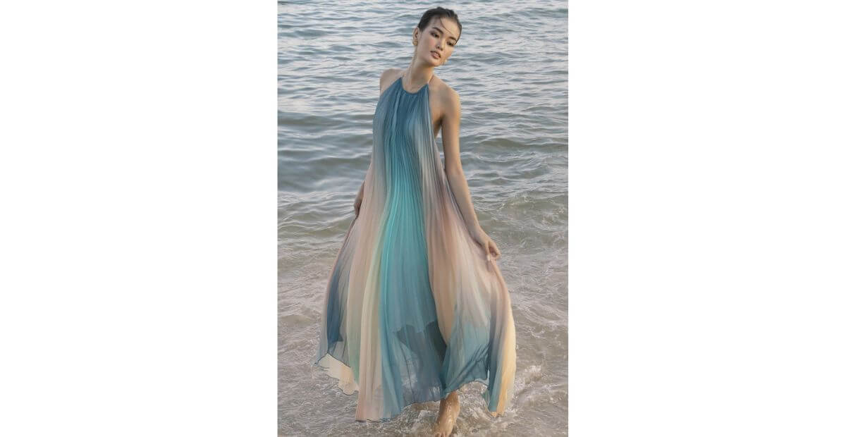 Set matching lụa thoáng, hiện đại