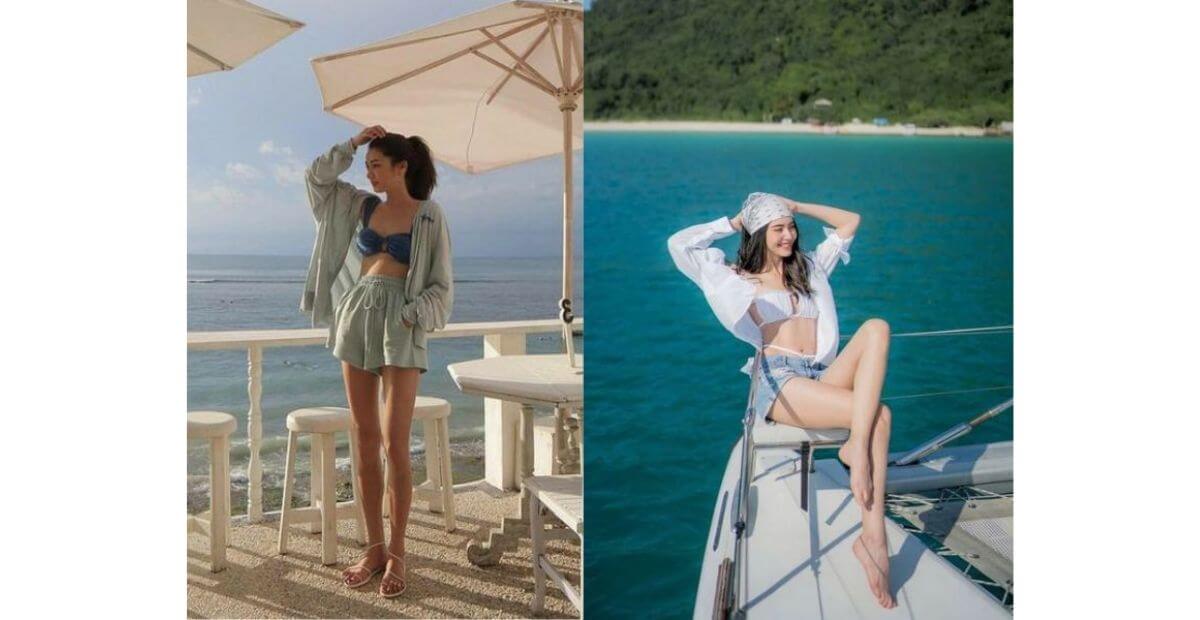 Sơ mi oversize mix quần short hoặc đồ bơi bên trong