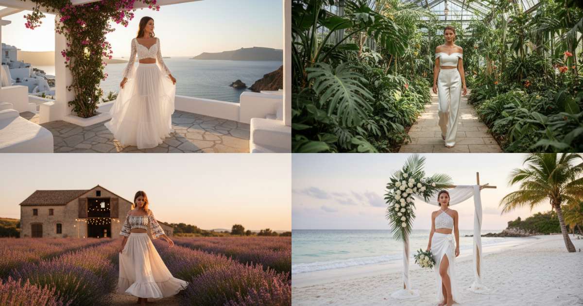 Best Venues to Wear a Summer Wedding 2 Piece Set