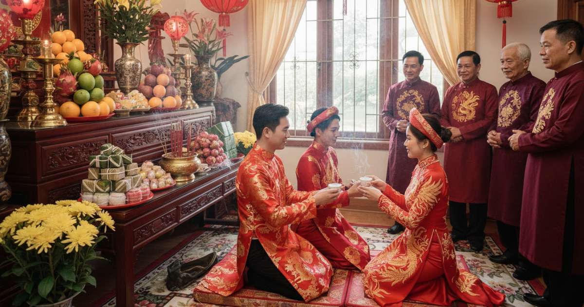 Common Vietnamese wedding phrases for Traditional Ceremonies