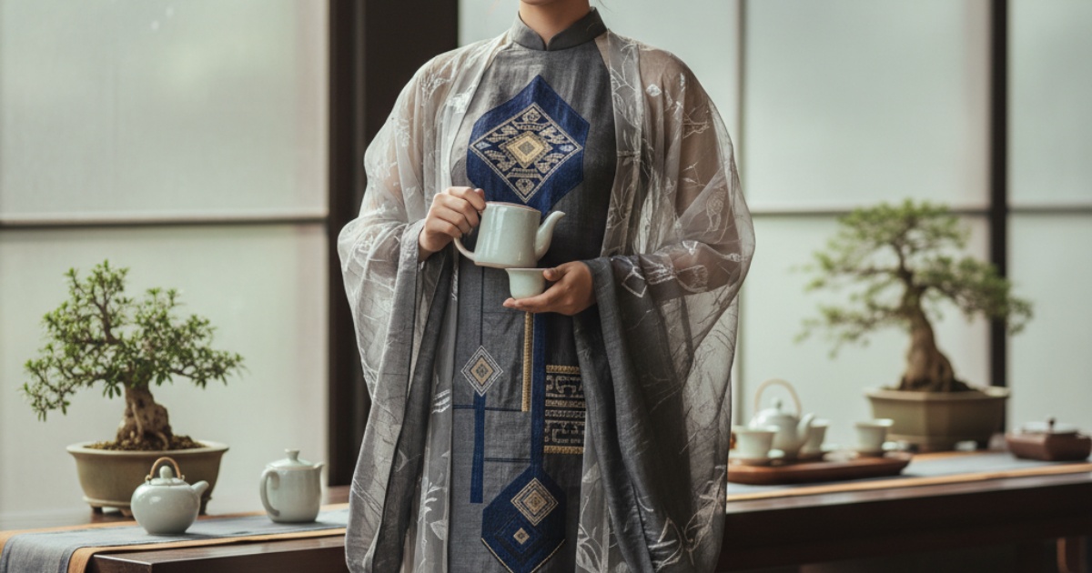 Modern Interpretations of the Vietnamese Tea Ceremony Outfit