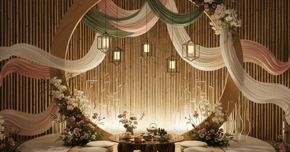 Modern Interpretations of the Vietnamese Wedding Backdrop