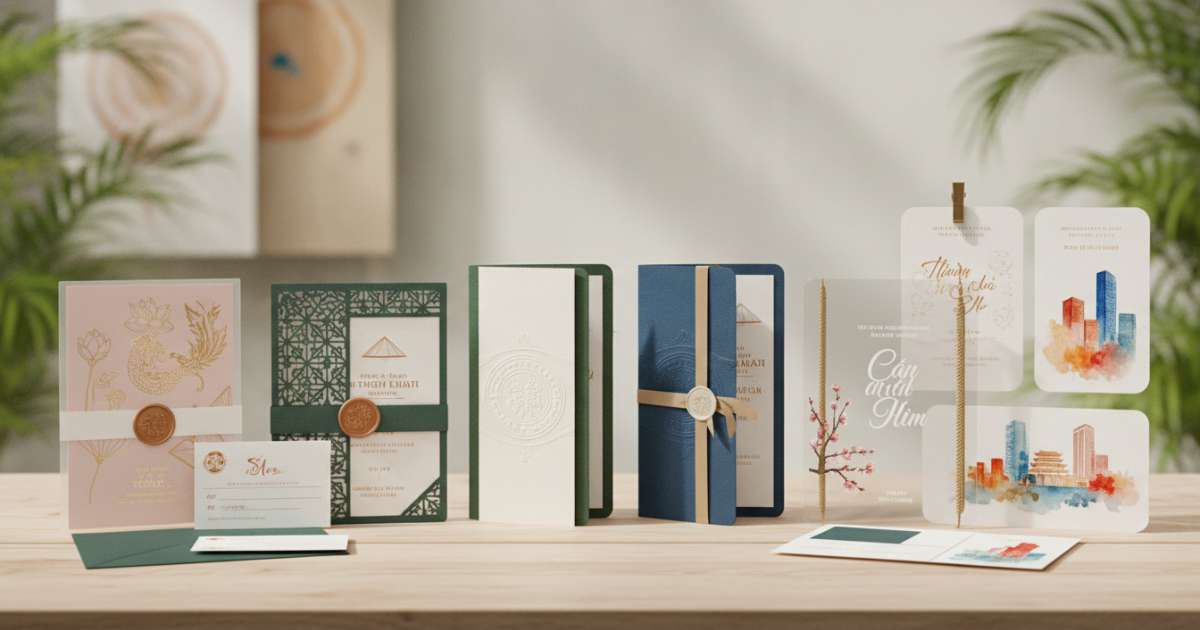 Modern Trends in Vietnamese Wedding Invitation Designs