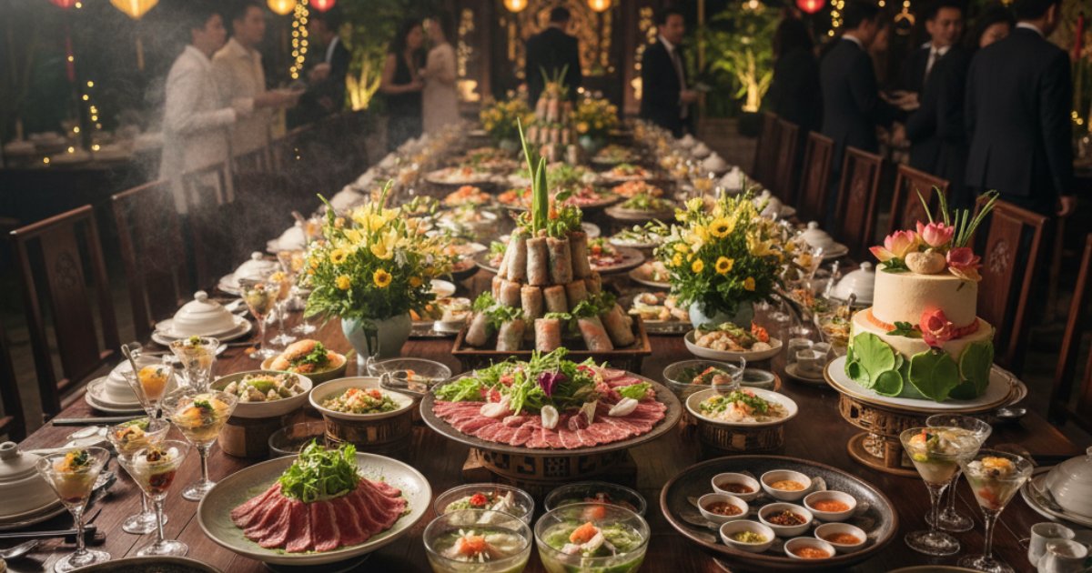 Modern Twists in Vietnamese Wedding Catering