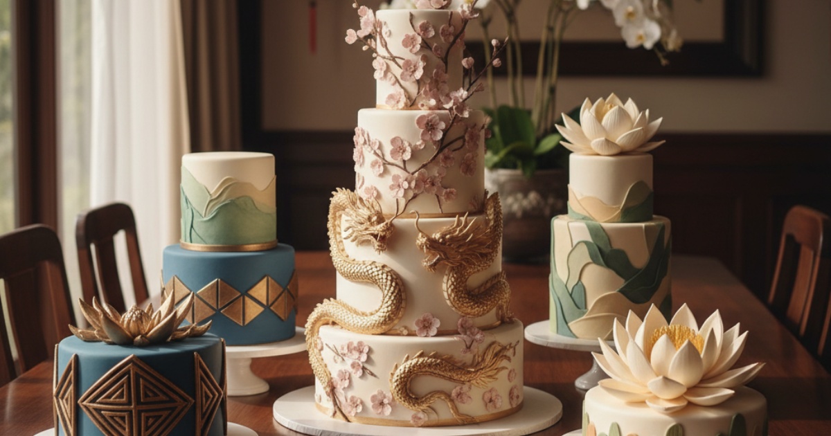Modern Vietnamese Wedding Cake Designs and Trends