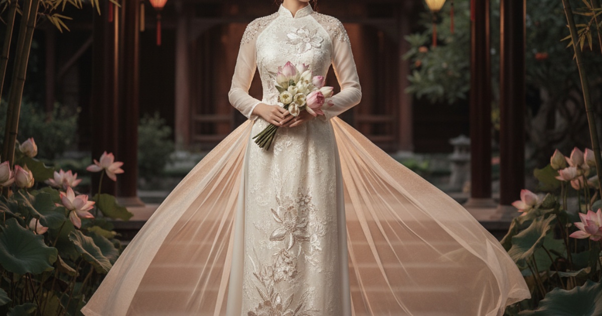 Popular Styles and Fabrics for a Vietnamese Wedding Dress