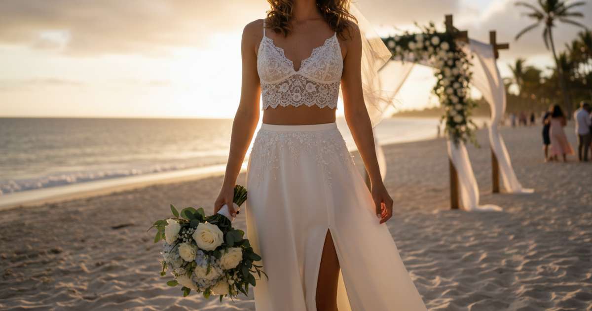summer wedding 2 piece set