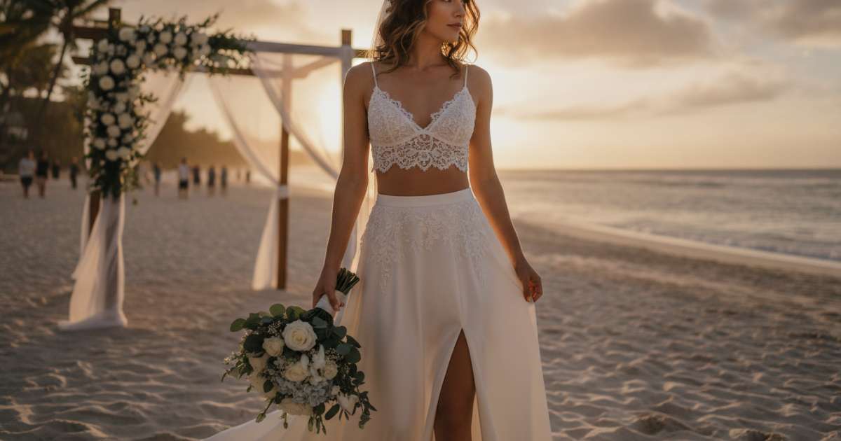 summer wedding 2 piece set