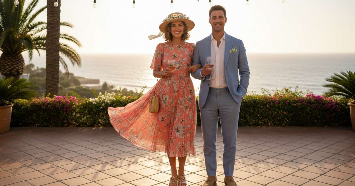 summer wedding attire description