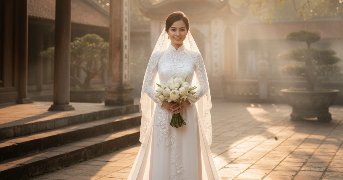 The Allure of the White Vietnamese Wedding Dress