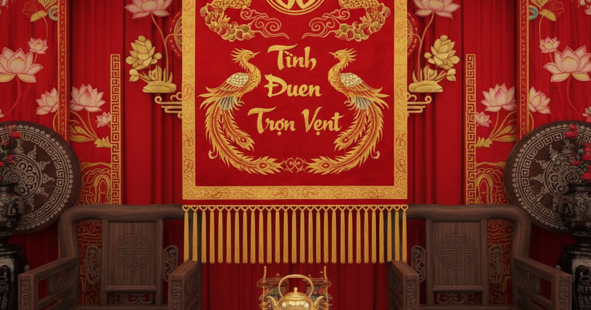 The Cultural Significance of a Vietnamese Wedding Banner