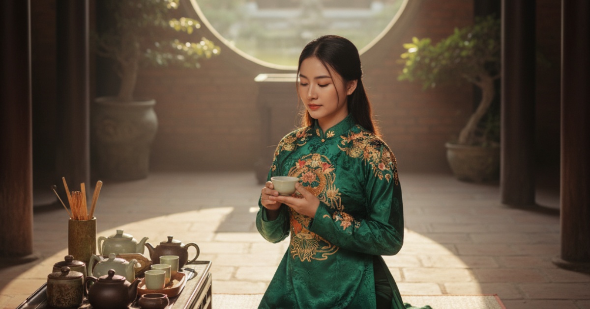 The Cultural Significance of the Vietnamese Tea Ceremony Dress