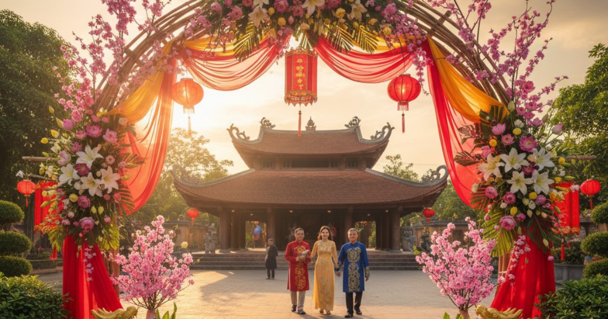 The Deep Cultural Significance of the Vietnamese Wedding Arch