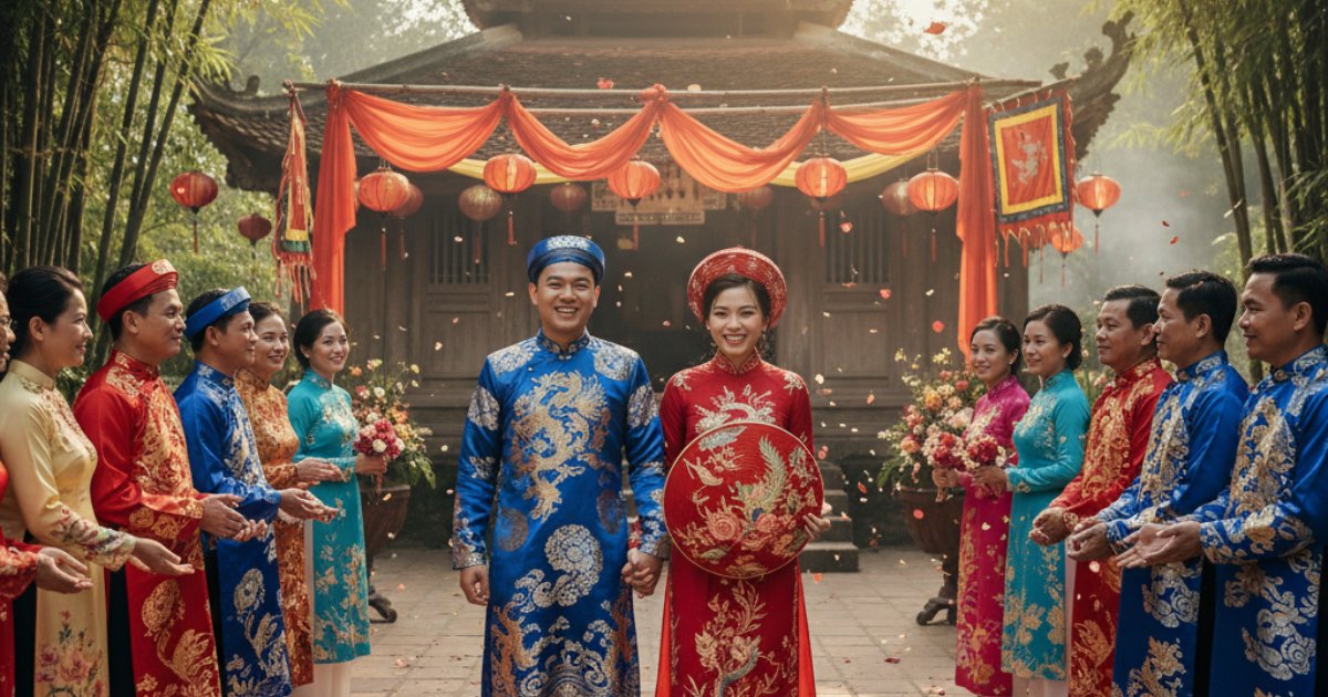 The Enduring Charm of a Traditional Vietnamese Dress Wedding