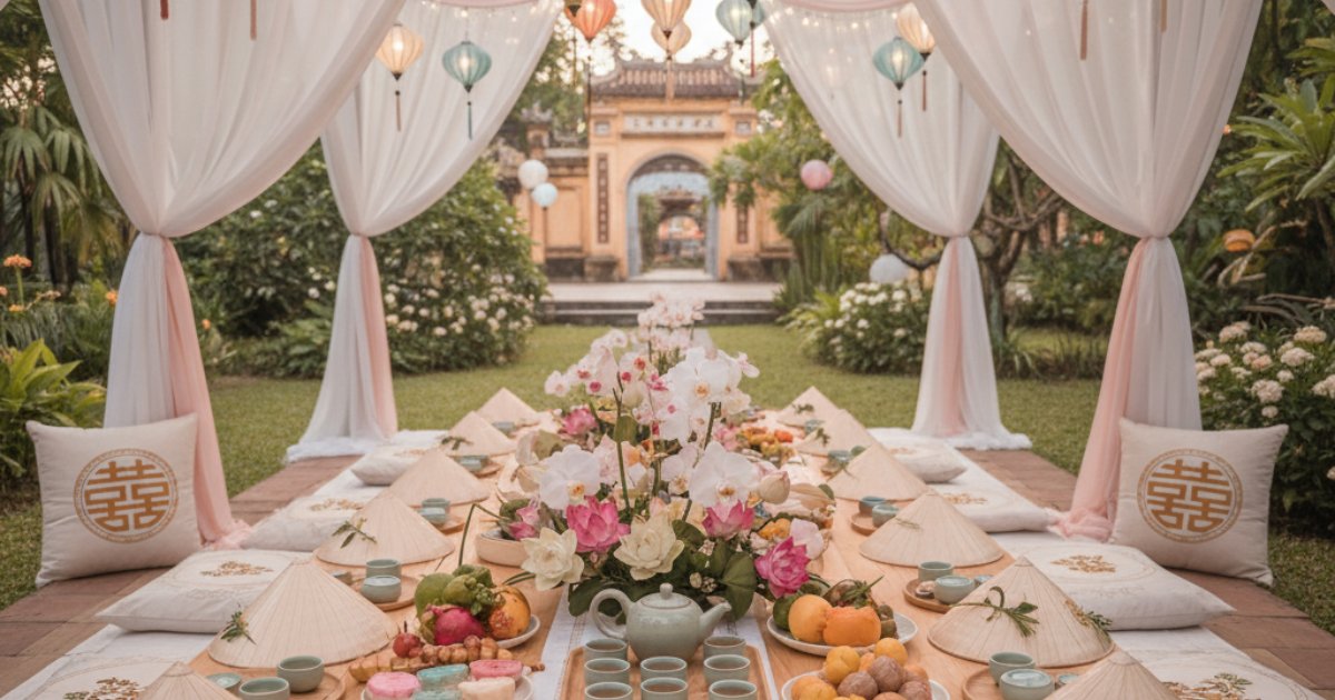 Unique Touches for a Modern Vietnamese Bridal Shower