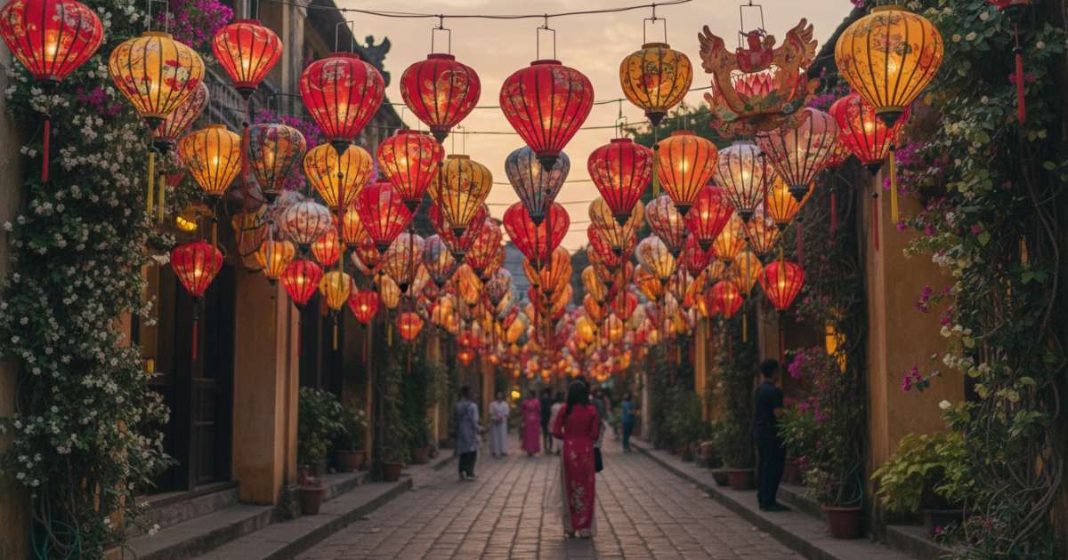 Vietnamese wedding lanterns