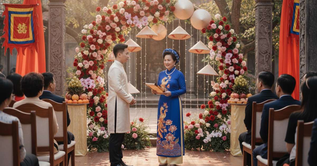 Vietnamese wedding officiant