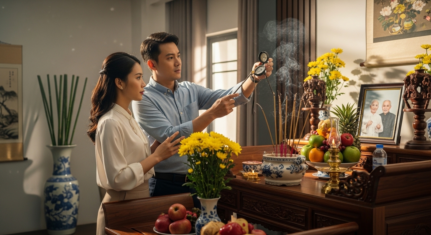 Xác định hướng bàn thờ chuẩn phong thủy cho nam, nữ Mậu Thìn 1988
